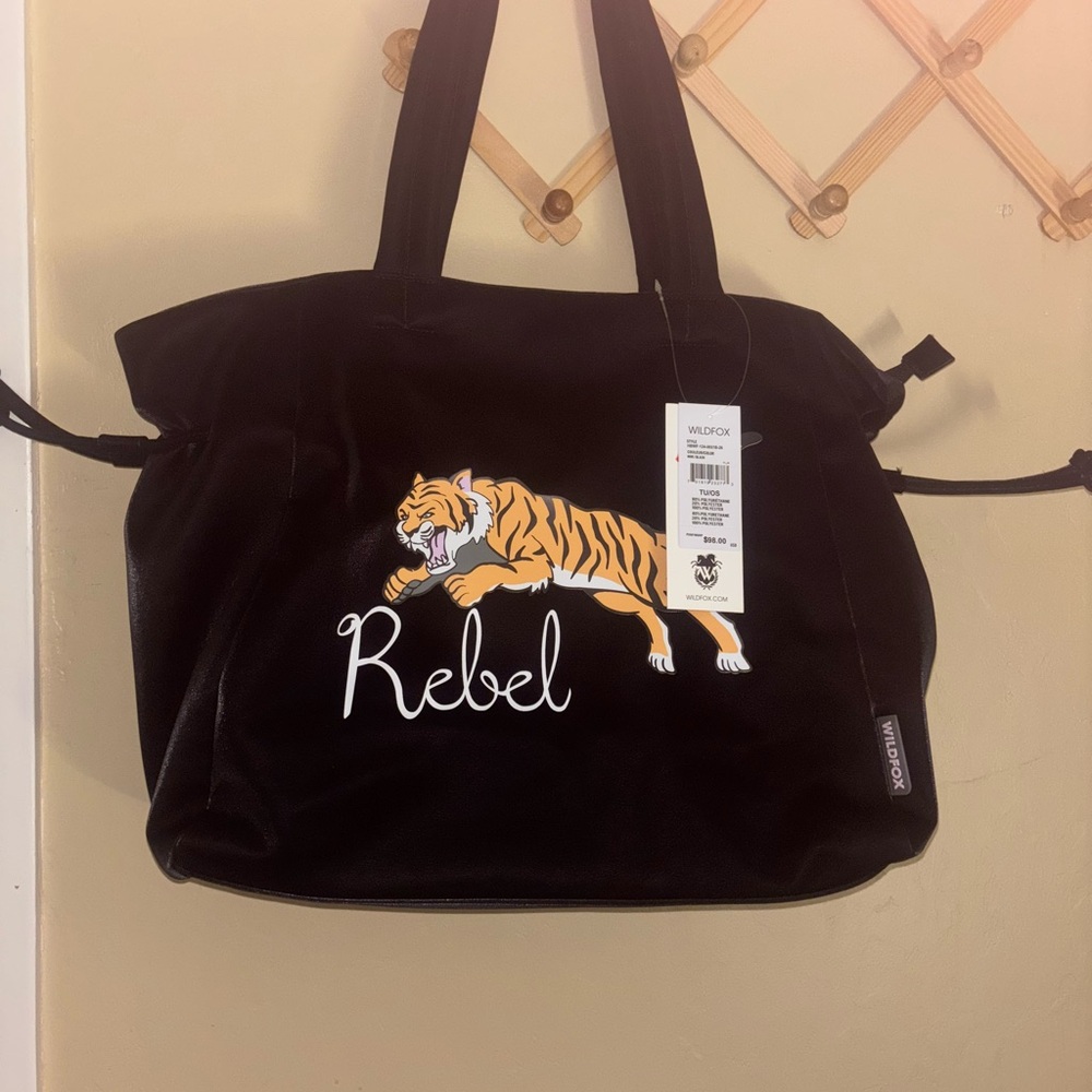 Wildfox Black Top with Tiger Design